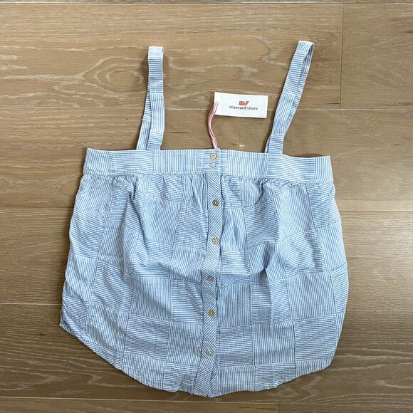 Vineyard Vines Yarn Dye Patchwork Button Front Tank - Picture 1 of 4